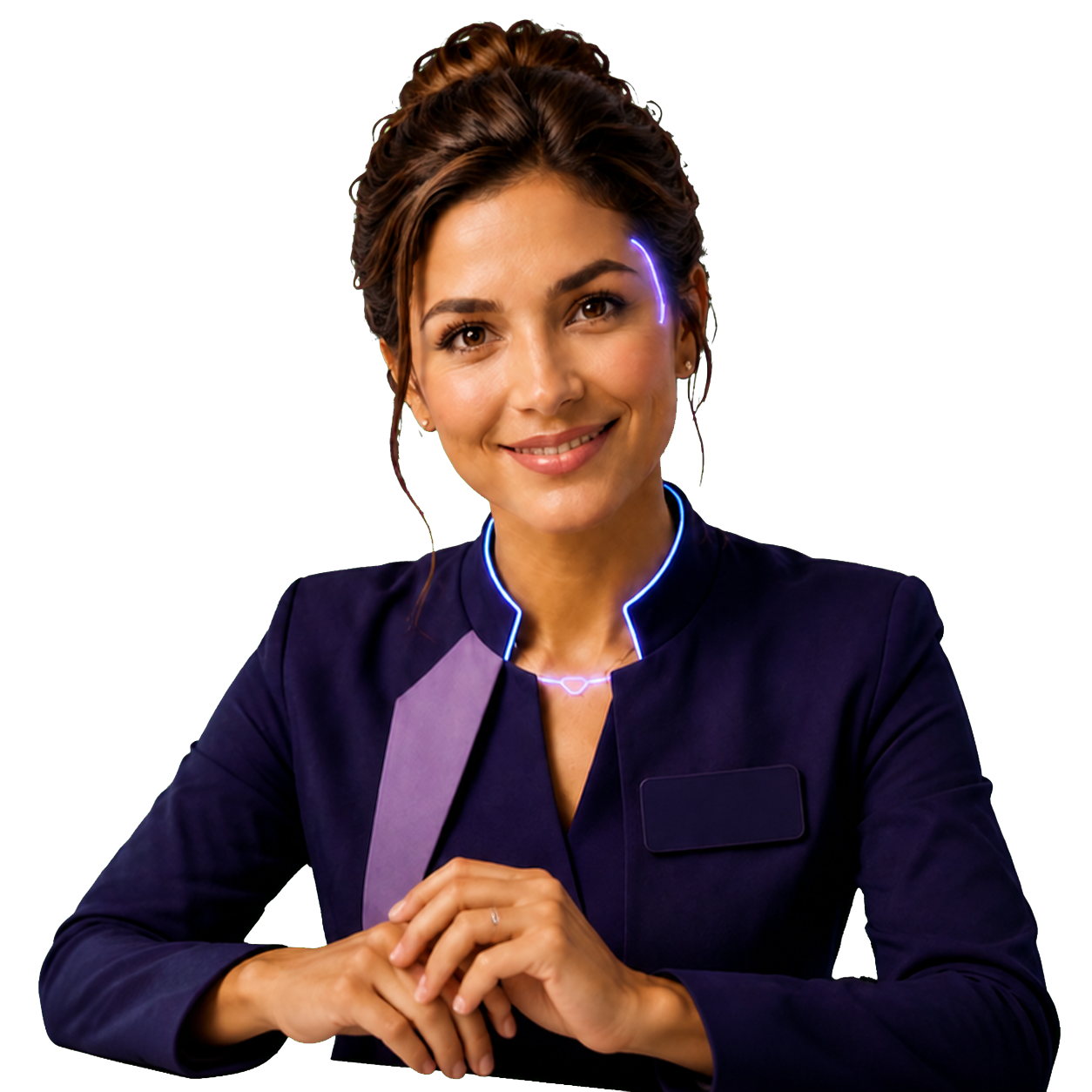 Janet, AI staffing concierge cutout